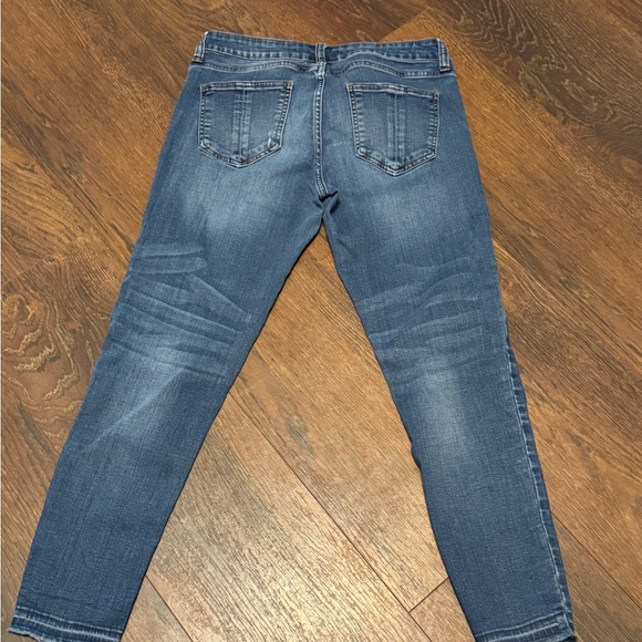 Blue Skinny Jeans with Distressed Details - Picture 4 of 5
